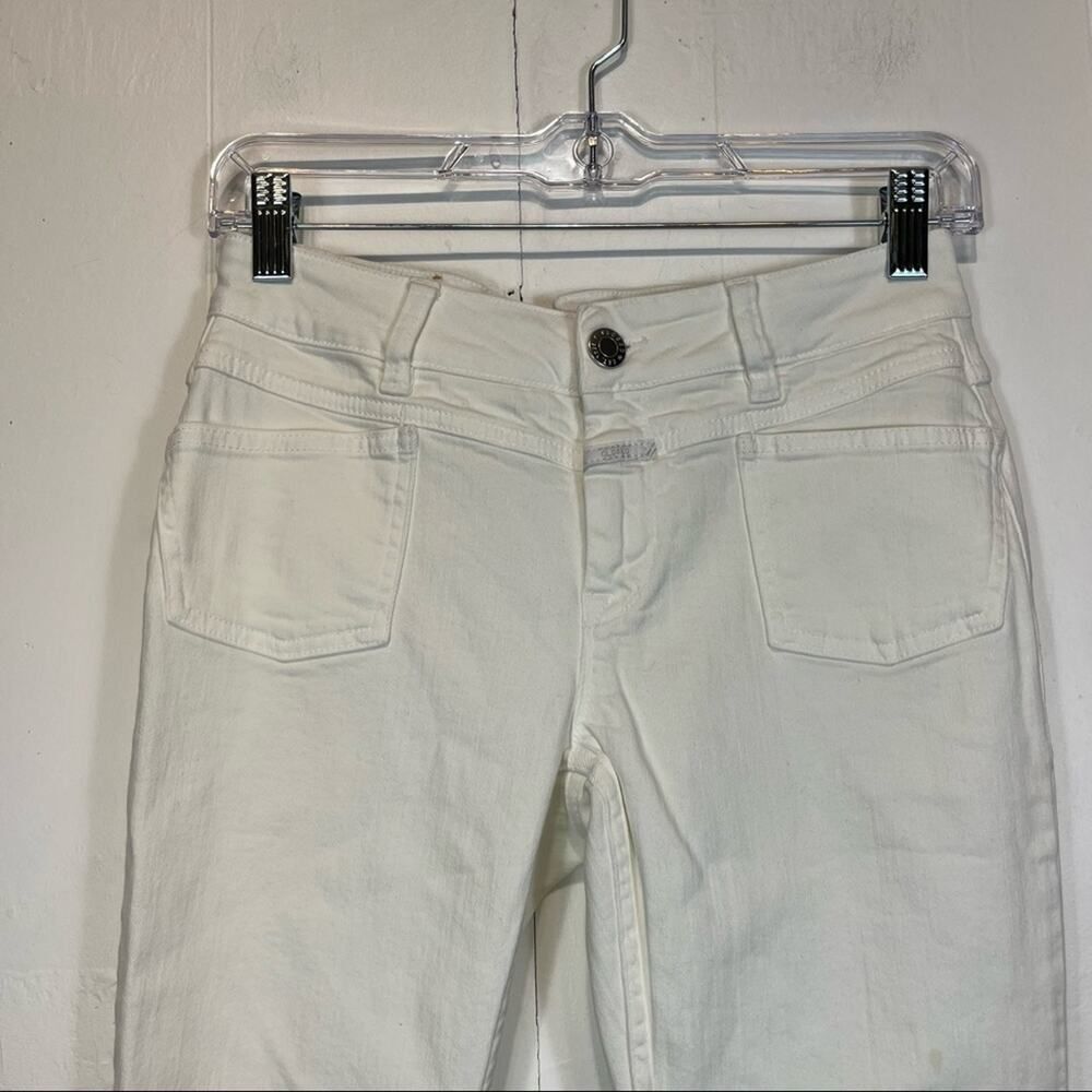 Closed Denim White Pedal Pusher Skinny Leg Jeans Size Woman's 25 - Picture 6 of 8